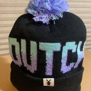 Cute Stylish Dutch Bros Pom Pom Knit Cap Beanie